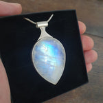 Rainbow moonstone pendant