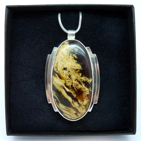 Indonesian amber pendant