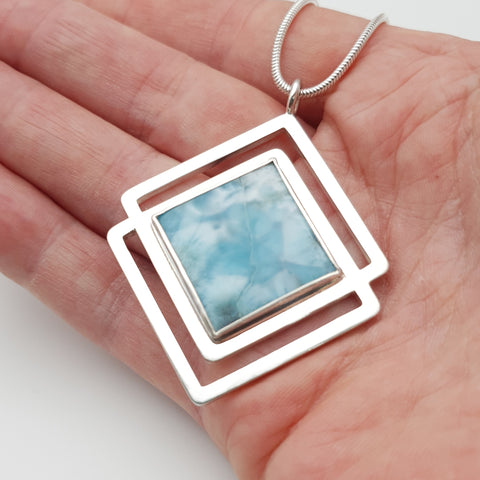 Larimar pendant