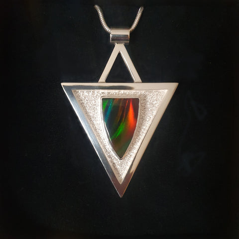 Aurora opal pendant