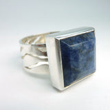 Blue quartz ring